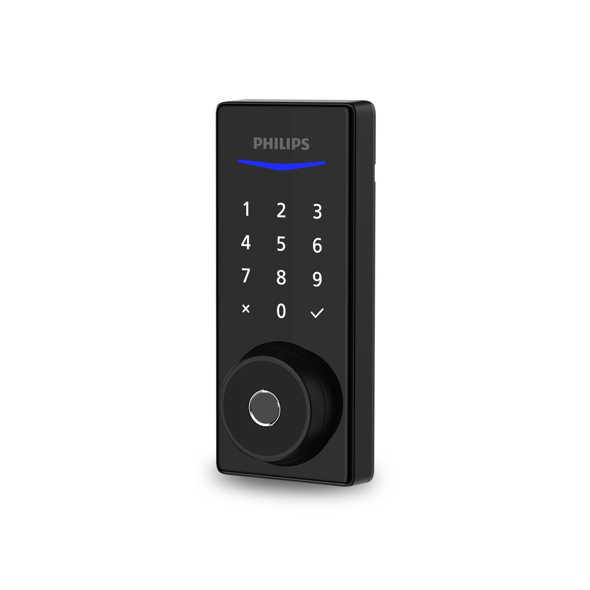 Philips 800 Series Z-Wave Long Range Doorlock DDL240X-15HZW semiprofile view