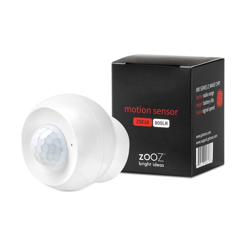 Zooz 800 Series Z-Wave Long Range Motion Sensor ZSE18 800LR with Magnetic  Base (Battery or USB Power)