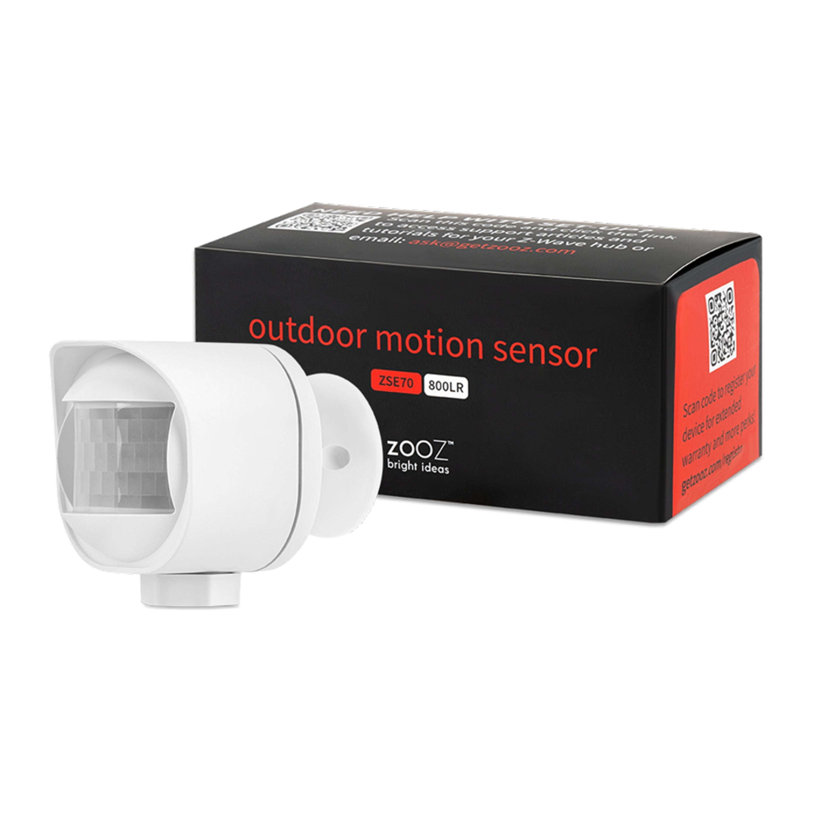 Zooz 800 Series Z-Wave Long Range Outdoor Motion Sensor ZSE70 800LR ...