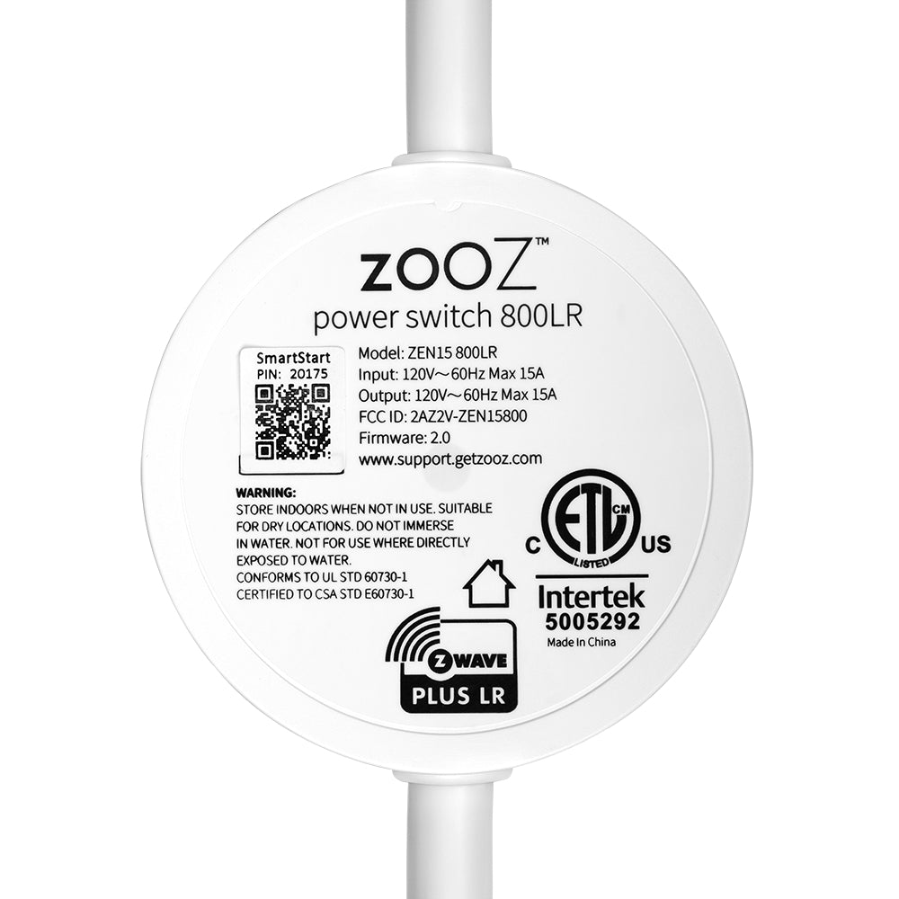 Zooz 800 Series Z-Wave Long Range Smart Plug ZEN04 800LR
