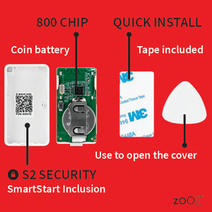 Zooz 800 Series Z-Wave Long Range XS Tilt | Shock Sensor ZSE43 800LR Accessories View