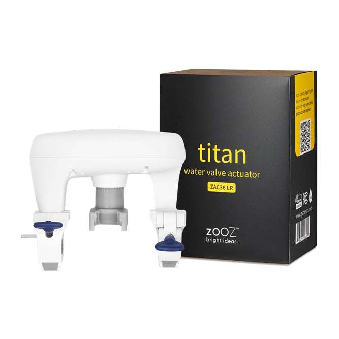 Zooz Z-Wave Long Range 700 Series Titan Water Valve Actuator ZAC36 LR Packshot view