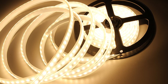 Outdoor RGB LED Strip Golden Light